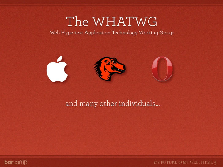 fotografia de WHATWG